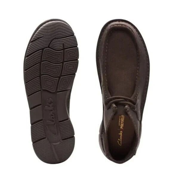NWB Clarks Colehill Wally Chukka Suede Boots Dark Brown Nubuck Men’s Size 11.5 - Picture 5 of 12
